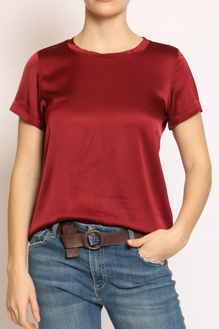 Vicolo Blusa girocollo satin- Camicie E Bluse