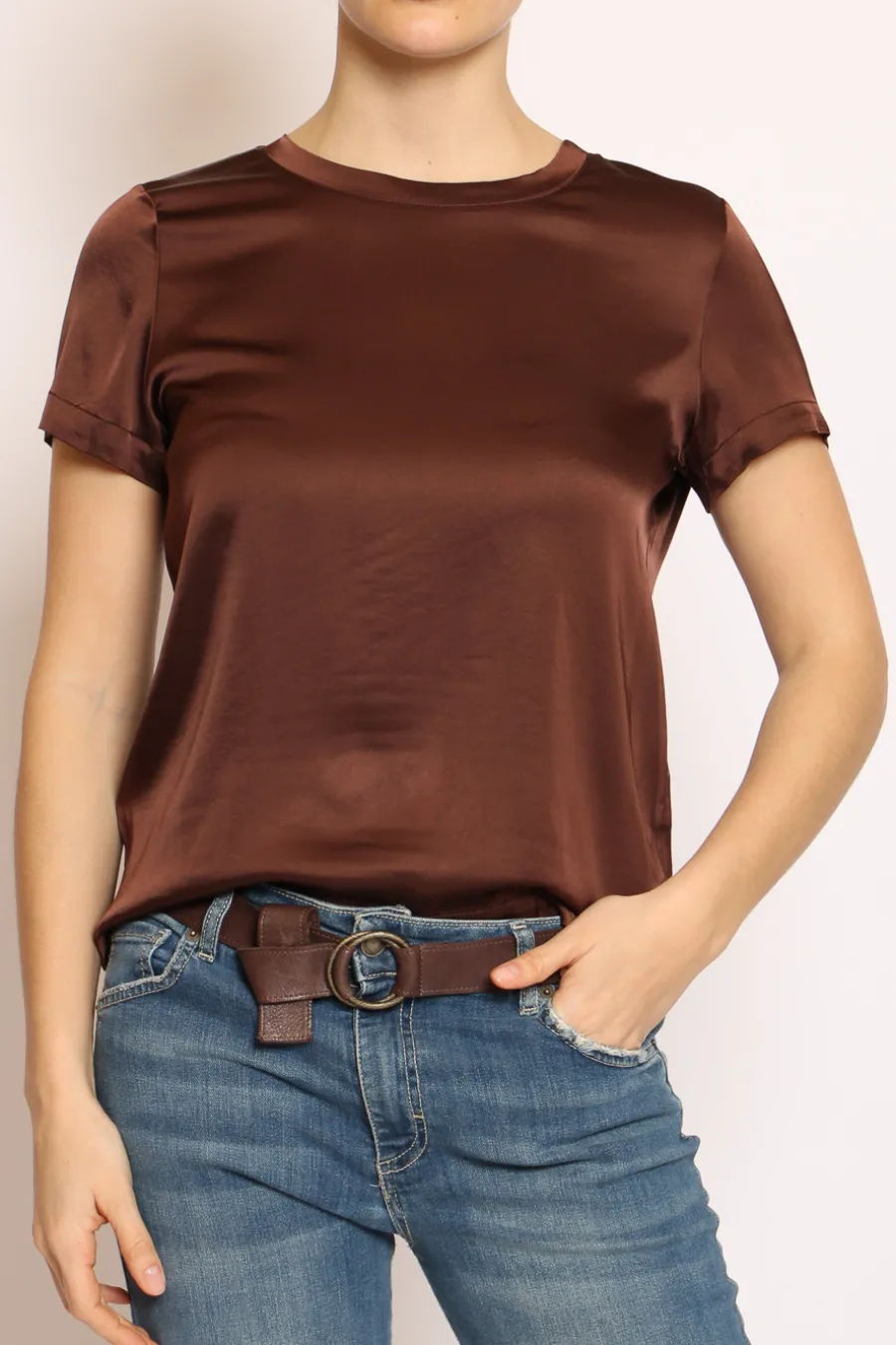 Vicolo Blusa girocollo satin- Camicie E Bluse