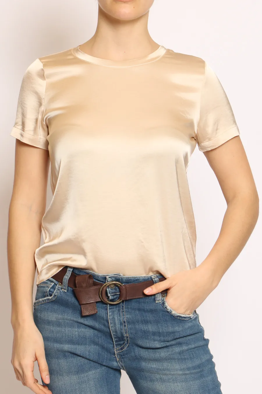 Vicolo Blusa girocollo satin- Camicie E Bluse