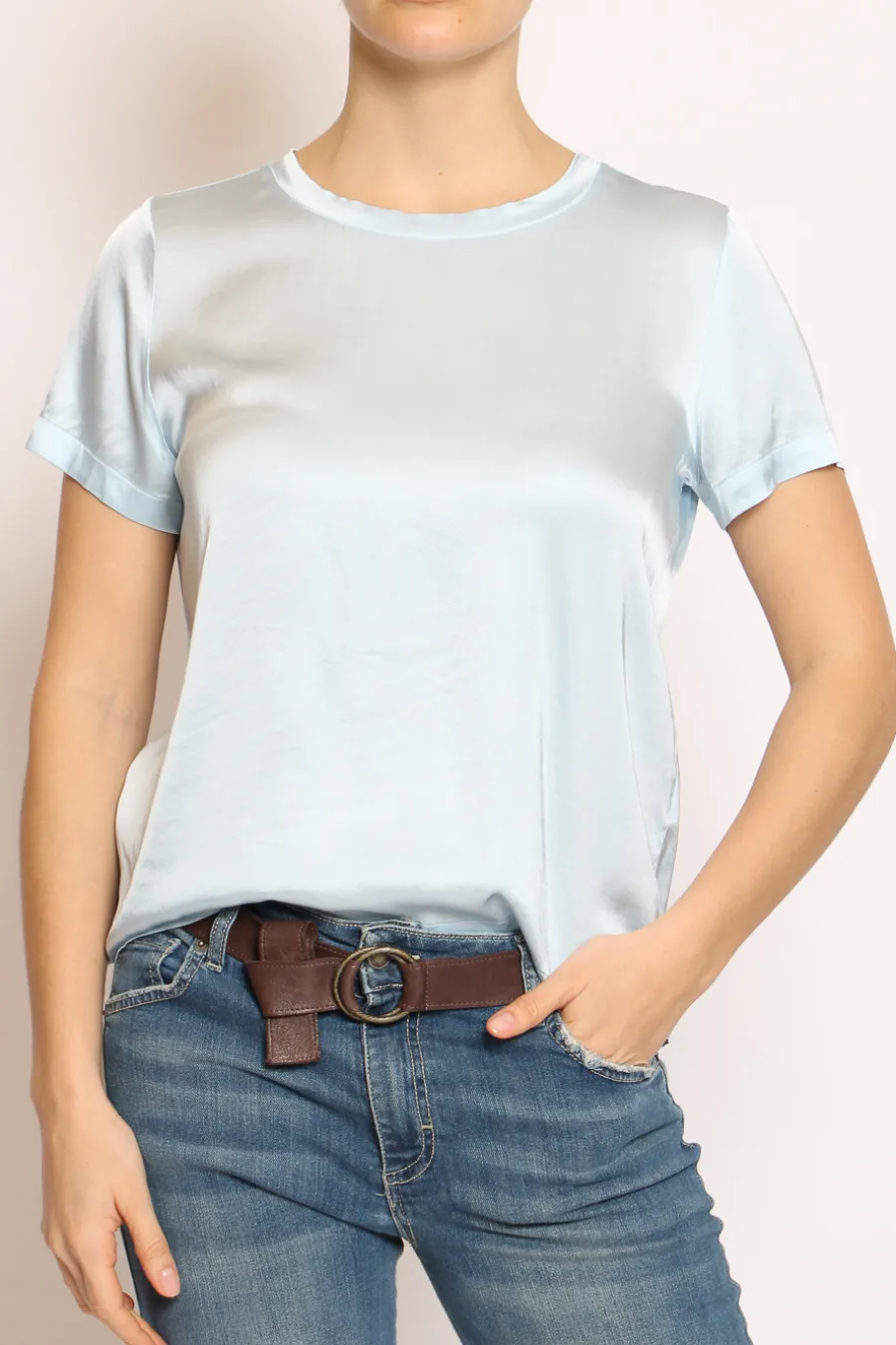Vicolo Blusa girocollo satin- Camicie E Bluse