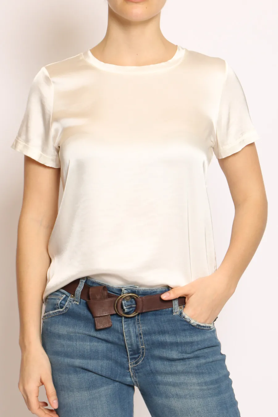Vicolo Blusa girocollo satin- Camicie E Bluse