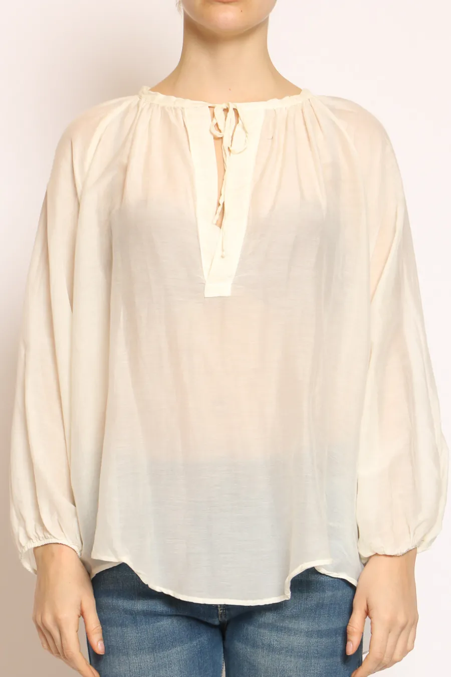 Kontatto Blusa in mussola off white- Camicie E Bluse