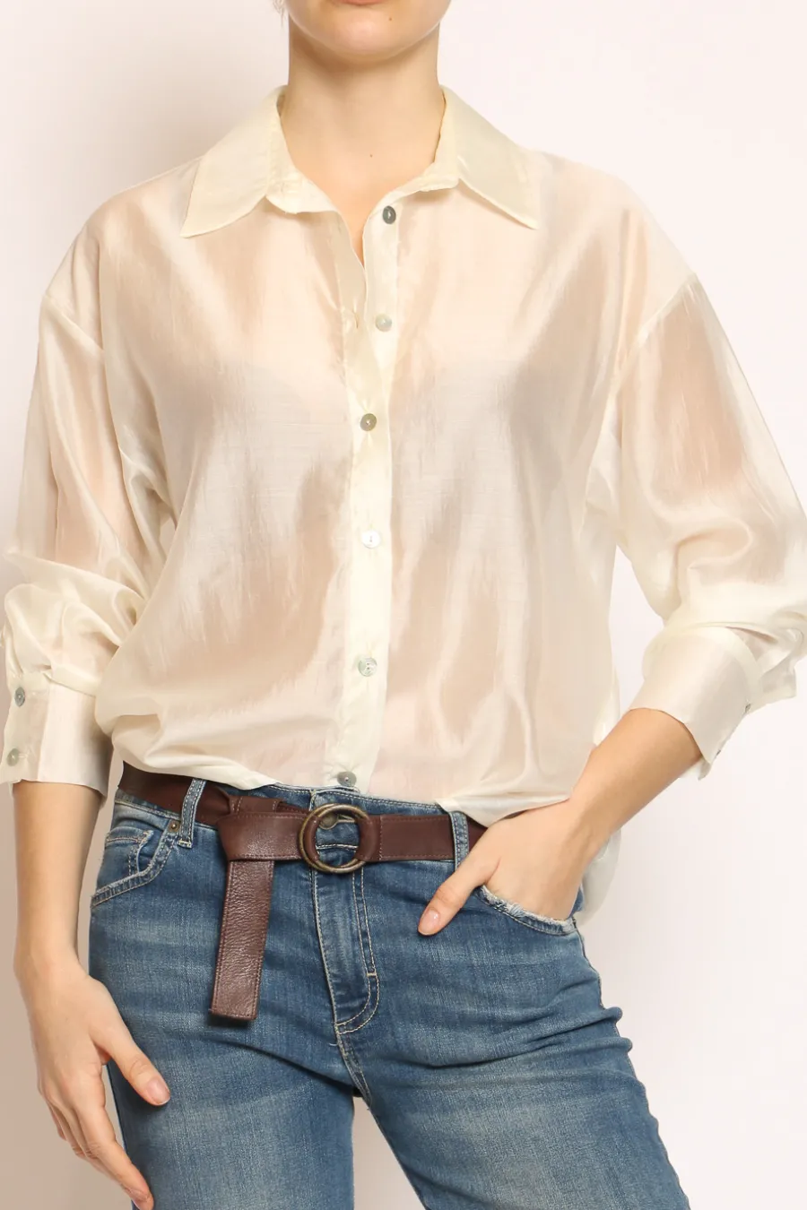 Zeroassoluto Camicia CAMY in mussola TENCEL FIBRA NATURALE- Camicie E Bluse