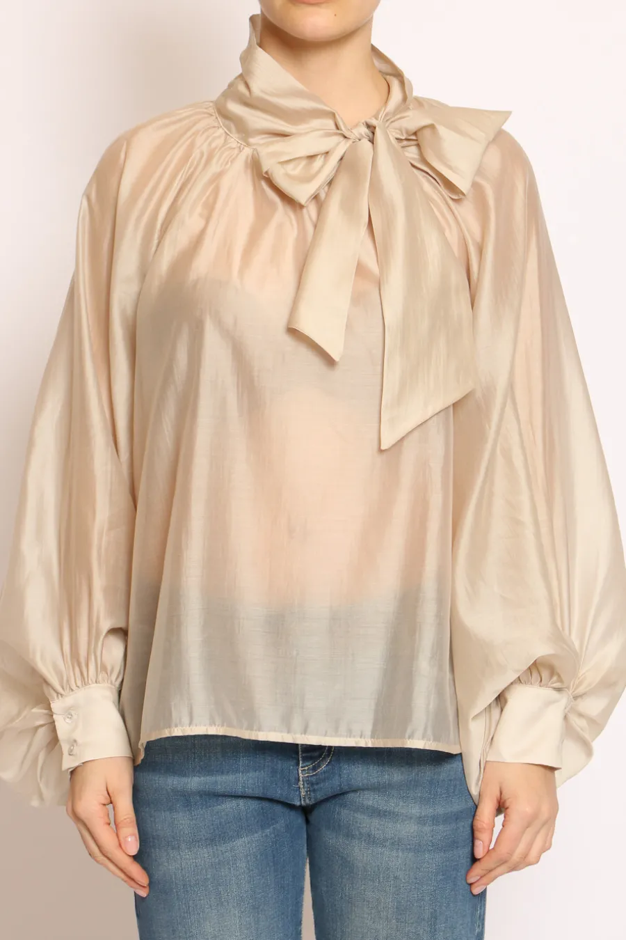 Vicolo Camicia collo fiocco- Camicie E Bluse