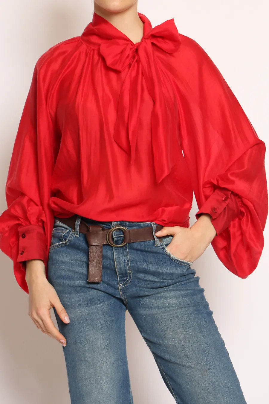 Vicolo Camicia collo fiocco- Camicie E Bluse