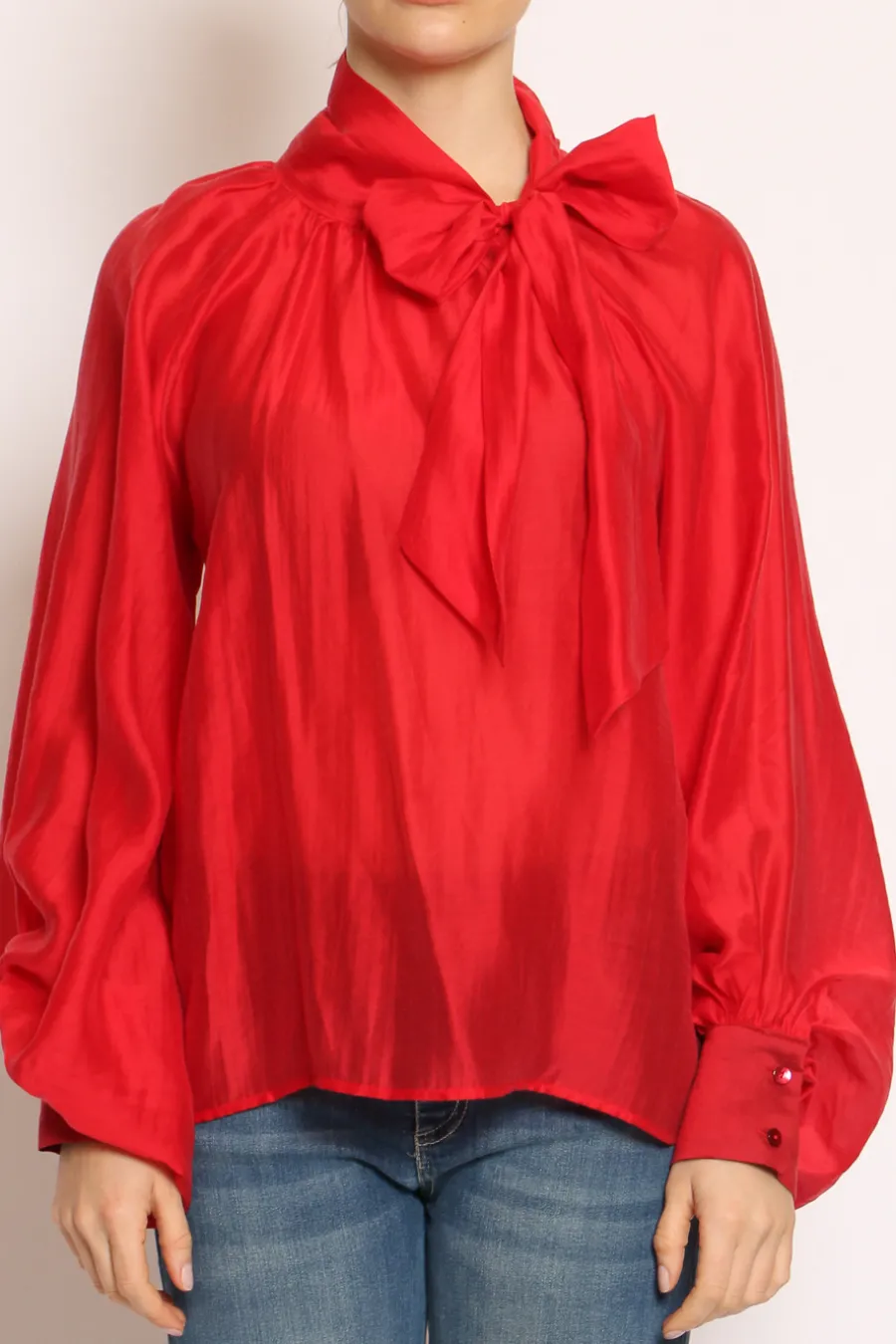 Vicolo Camicia collo fiocco- Camicie E Bluse