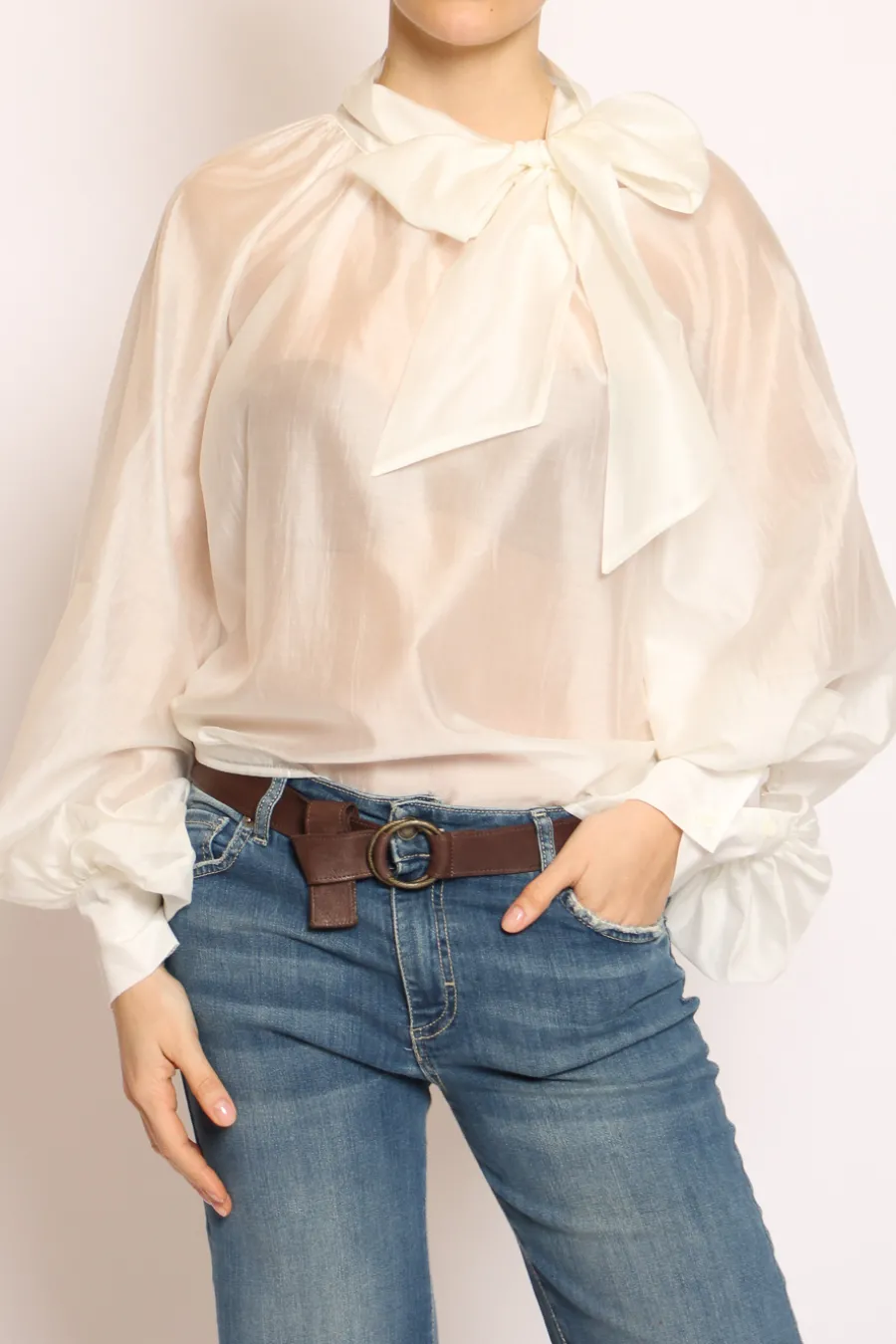 Vicolo Camicia collo fiocco- Camicie E Bluse
