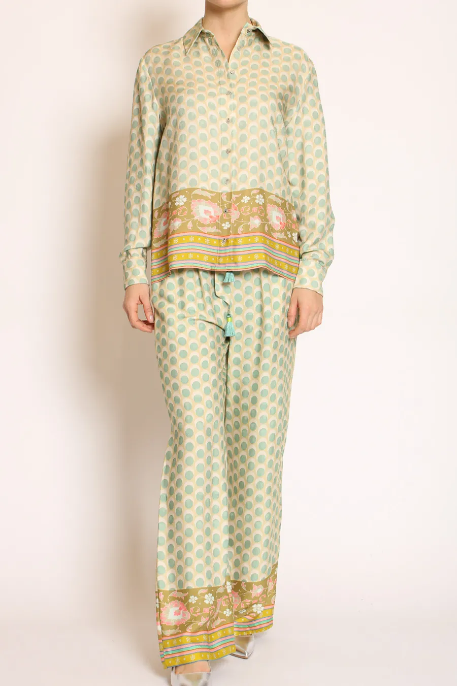 Wu'Side Camicia fantasia acqua/sand/olio- Camicie E Bluse