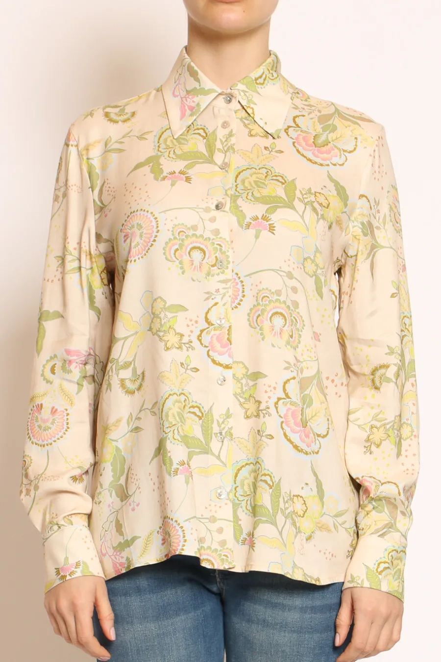 Wu'Side Camicia fantasia cipria/olio/rosa- Camicie E Bluse