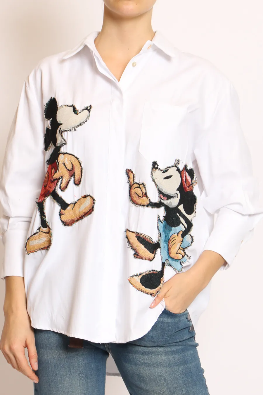 Tensione In Camicia patch topo- Camicie E Bluse