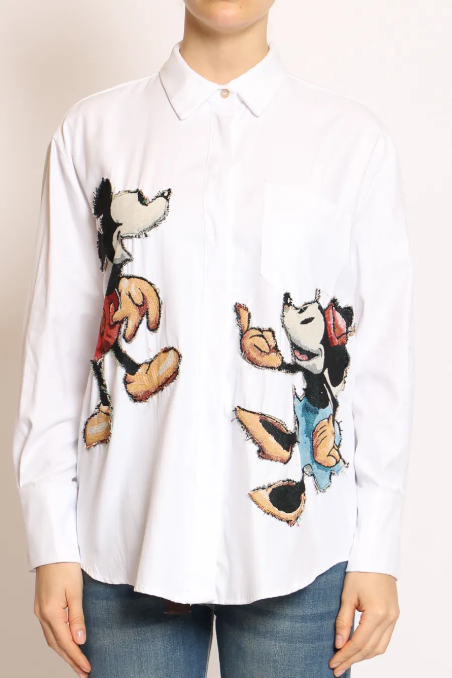 Tensione In Camicia patch topo- Camicie E Bluse