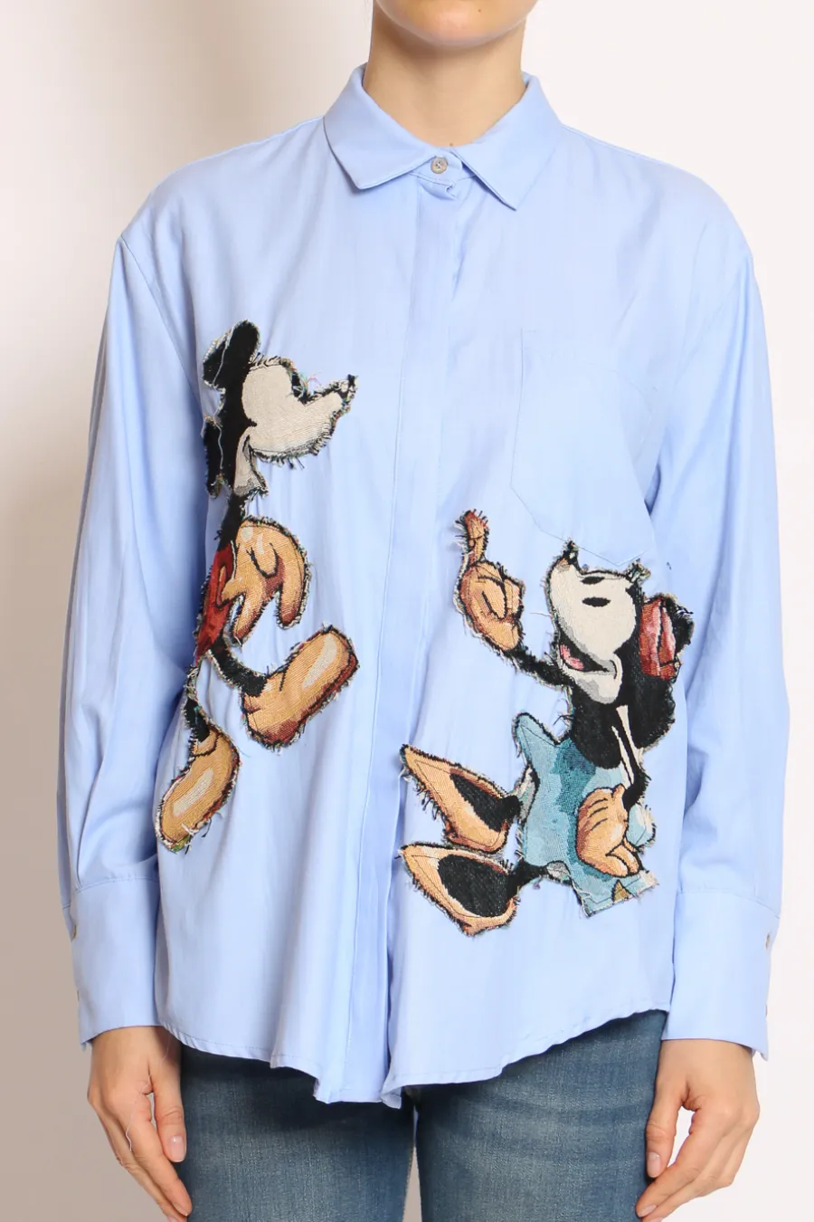 Tensione In Camicia patch topo- Camicie E Bluse