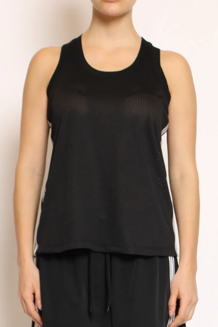 Vicolo Canotta traforata banco/nero- T-Shirts E Top