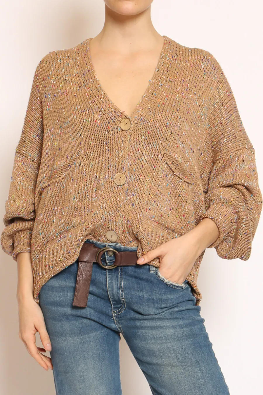 Have one Cardigan con bottoni filo multicolor- Cardigan E Gilet