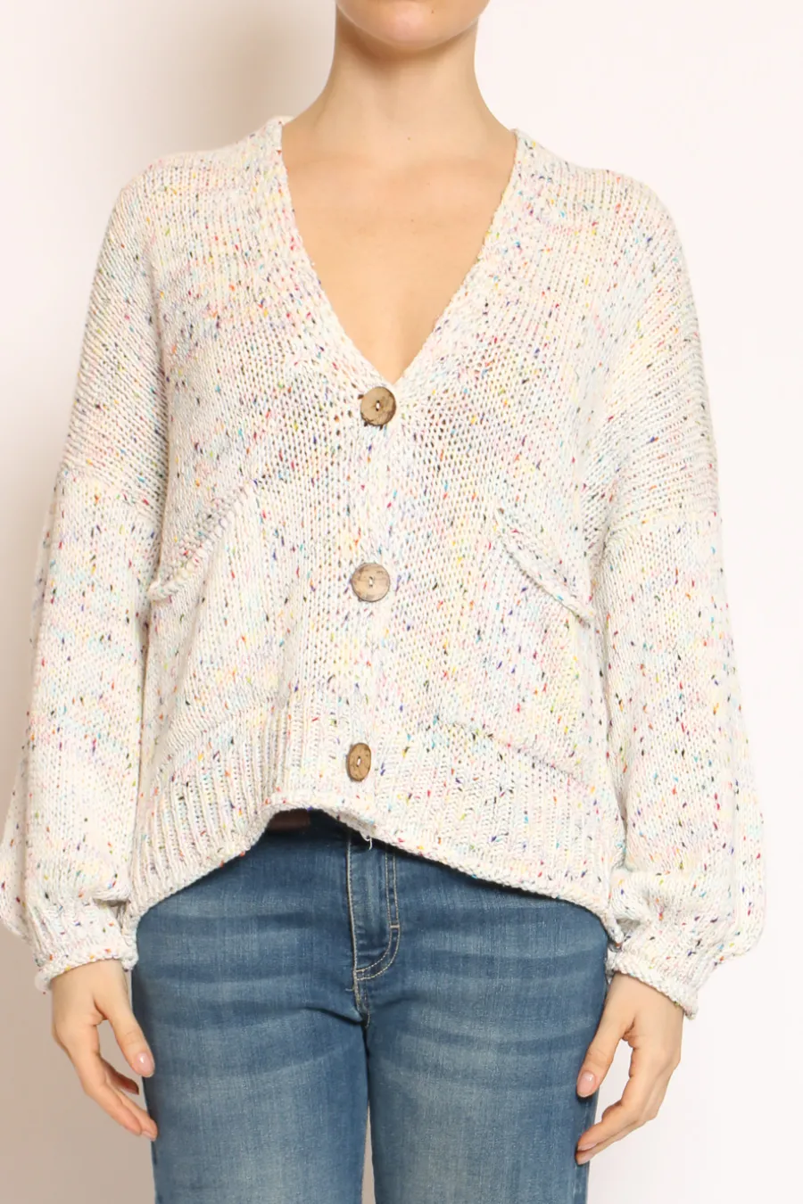 Have one Cardigan con bottoni filo multicolor- Cardigan E Gilet