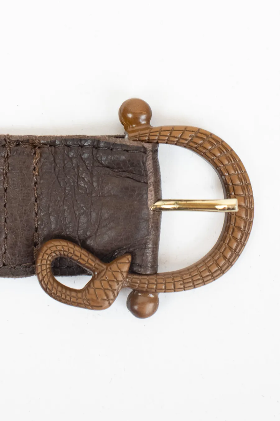 Zeroassoluto Cinta pelle fibbia snake- Cinture
