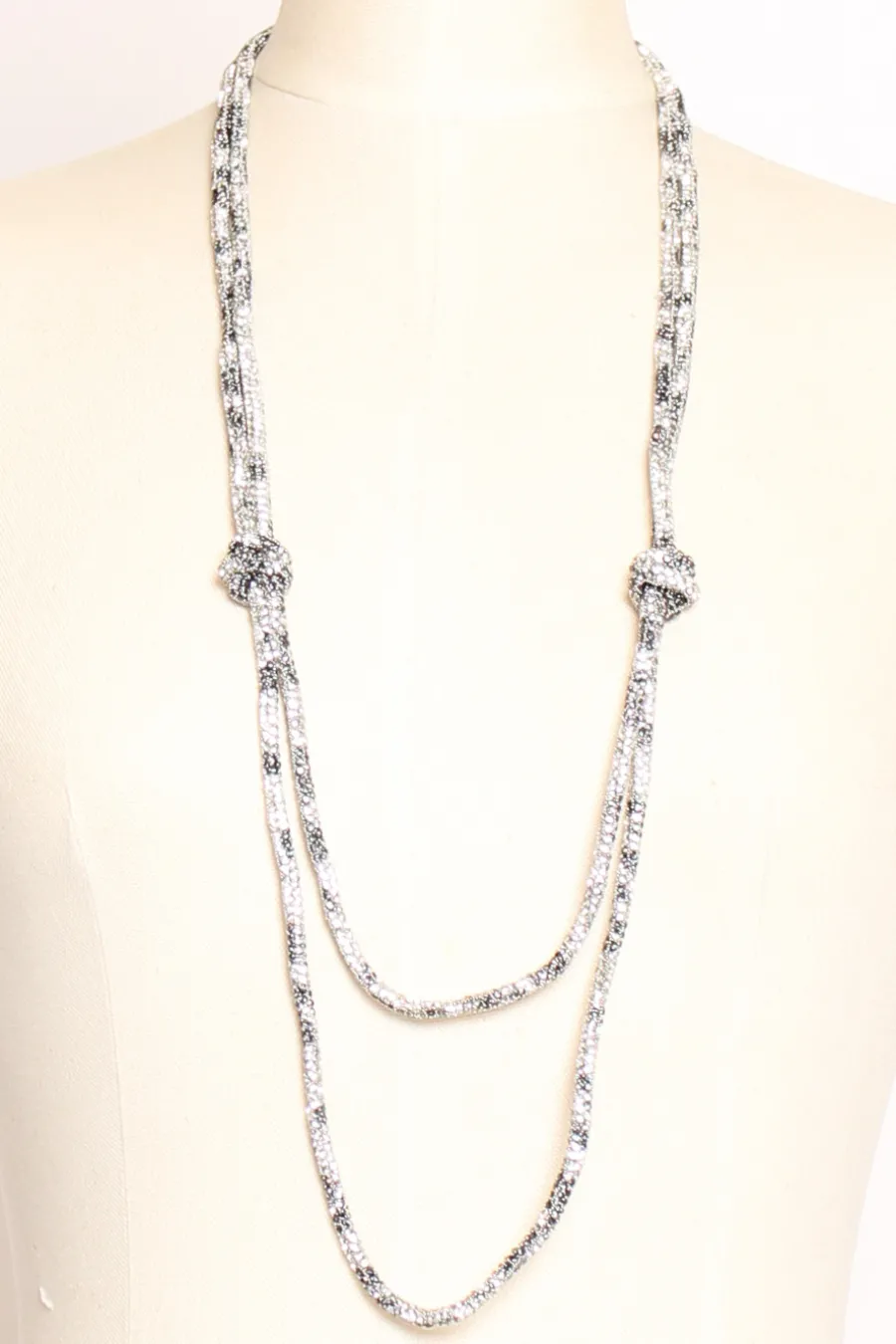 Zeroassoluto Collana nodo maculato argento- Collane