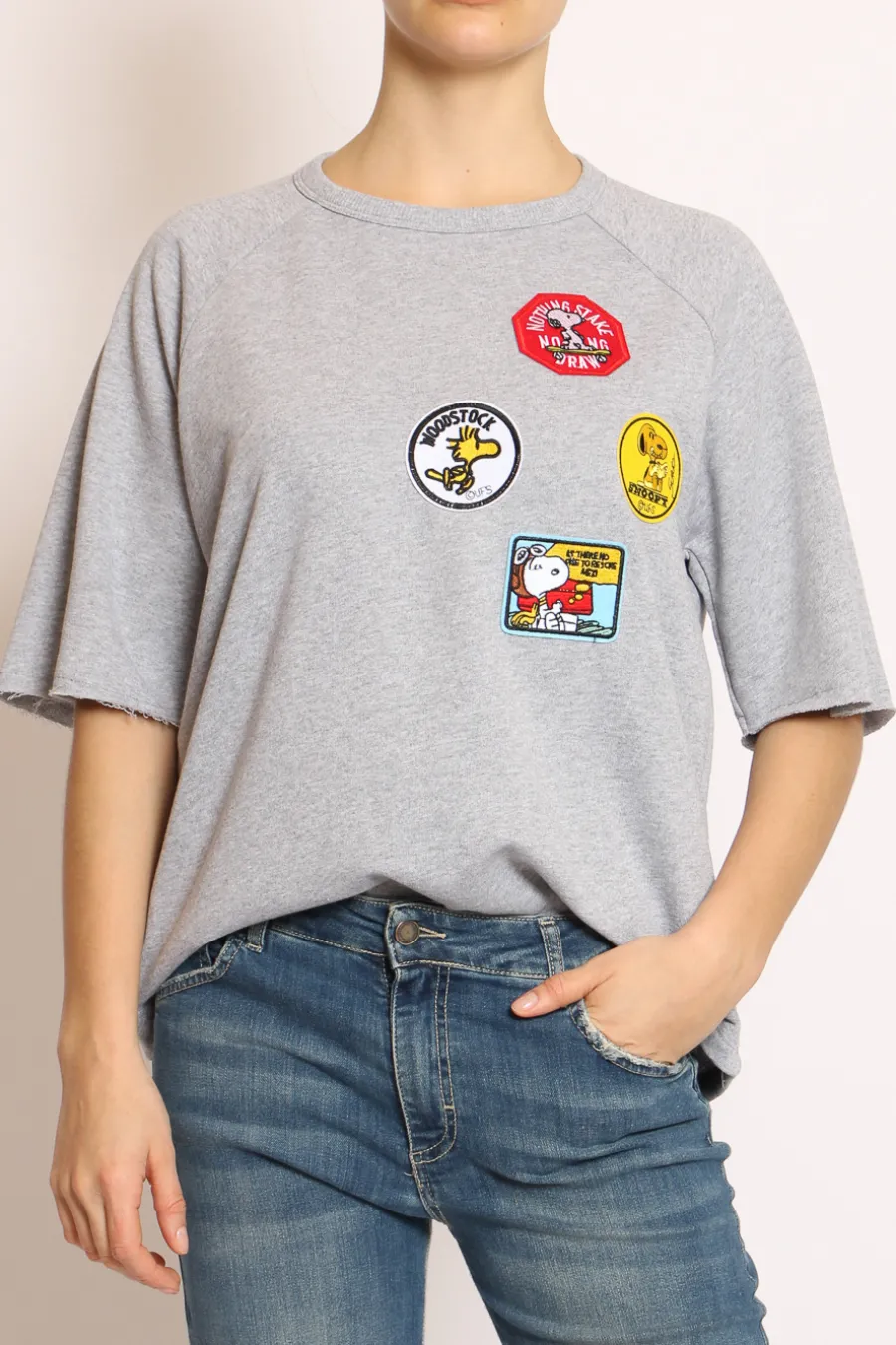 Tensione In Felpa patch Snoopy- Felpe