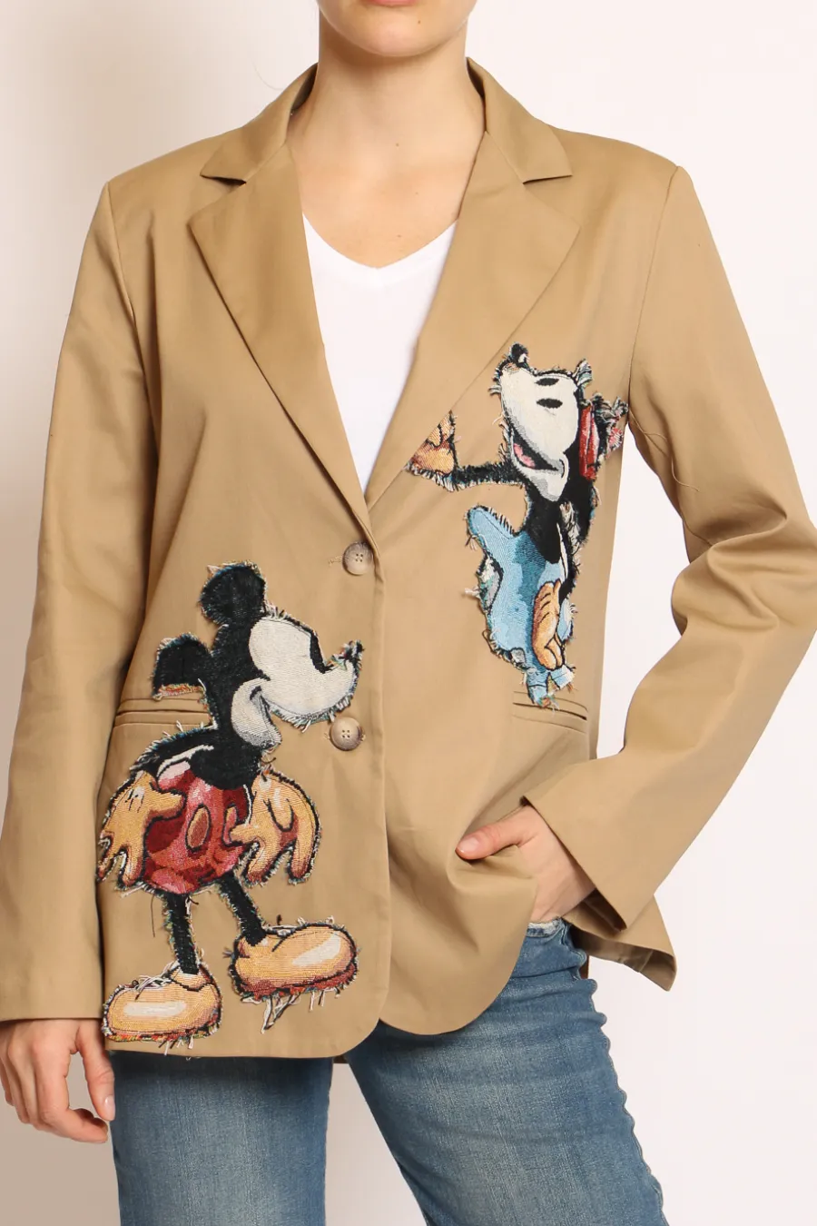 Tensione In Giacca over patch topo camel- Giacche