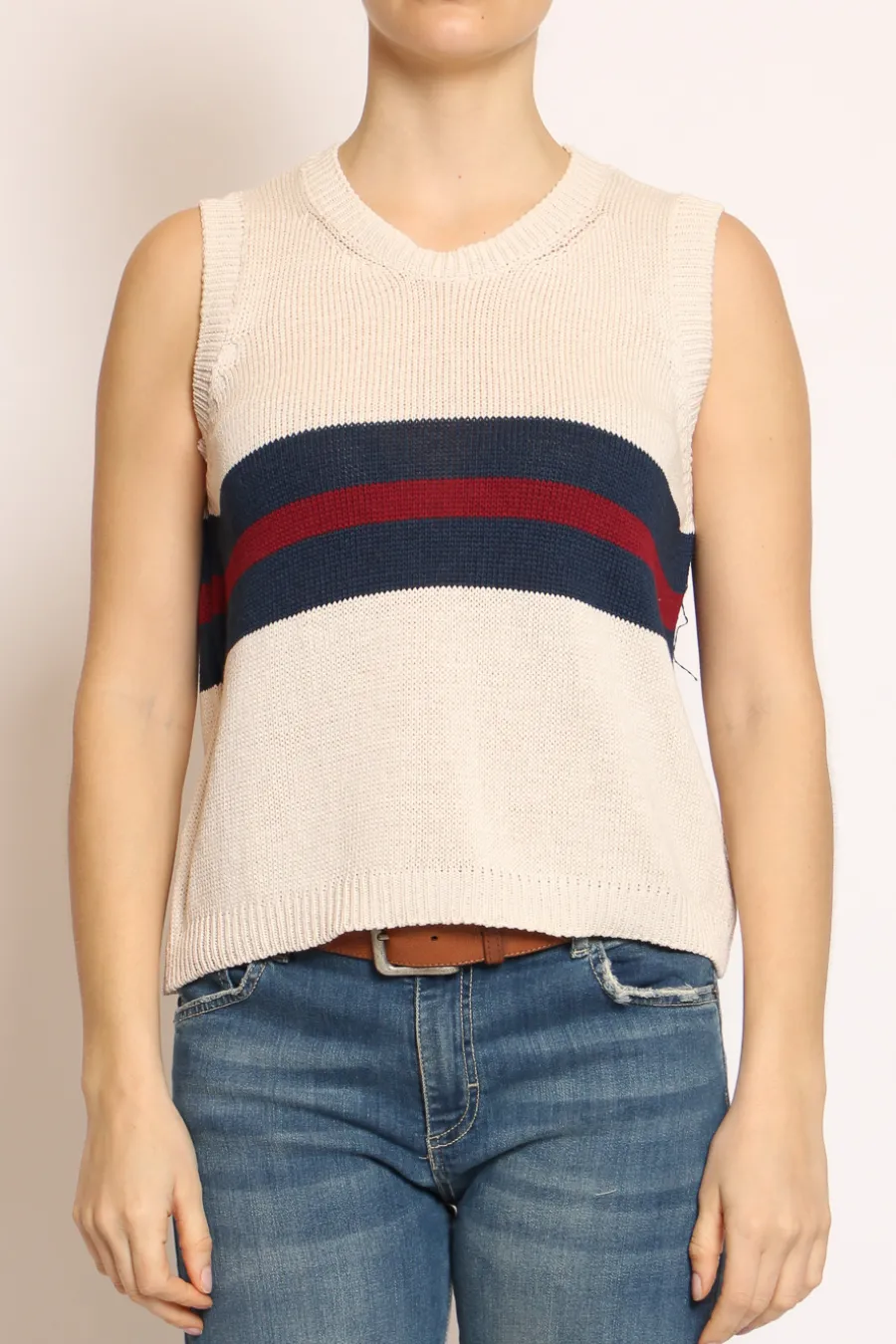 Zeroassoluto Gilet righe burro/blu/bordeaux- Cardigan E Gilet