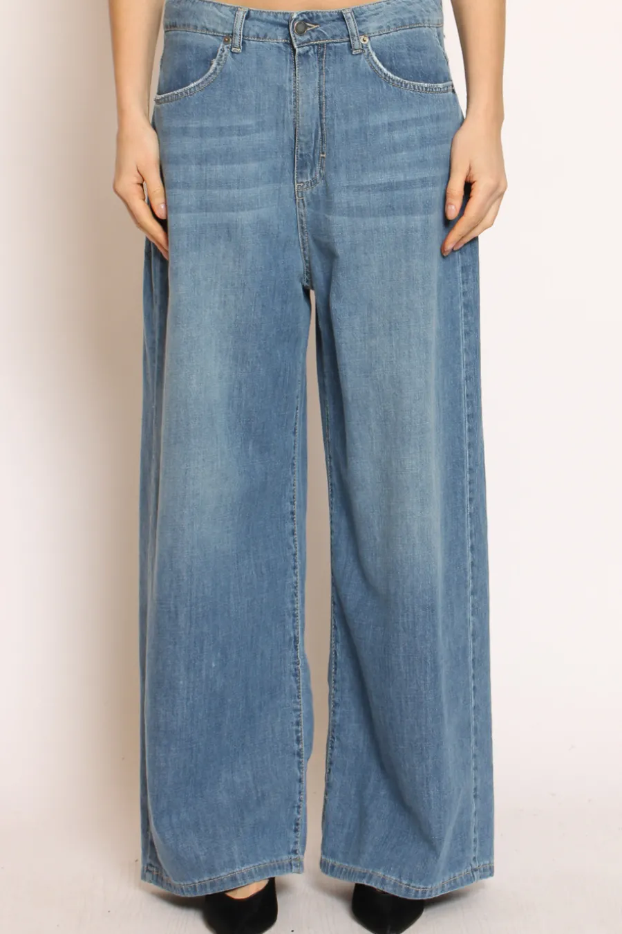 Tensione In Jeans GIUSI LIGHT wide leg denim light- Jeans