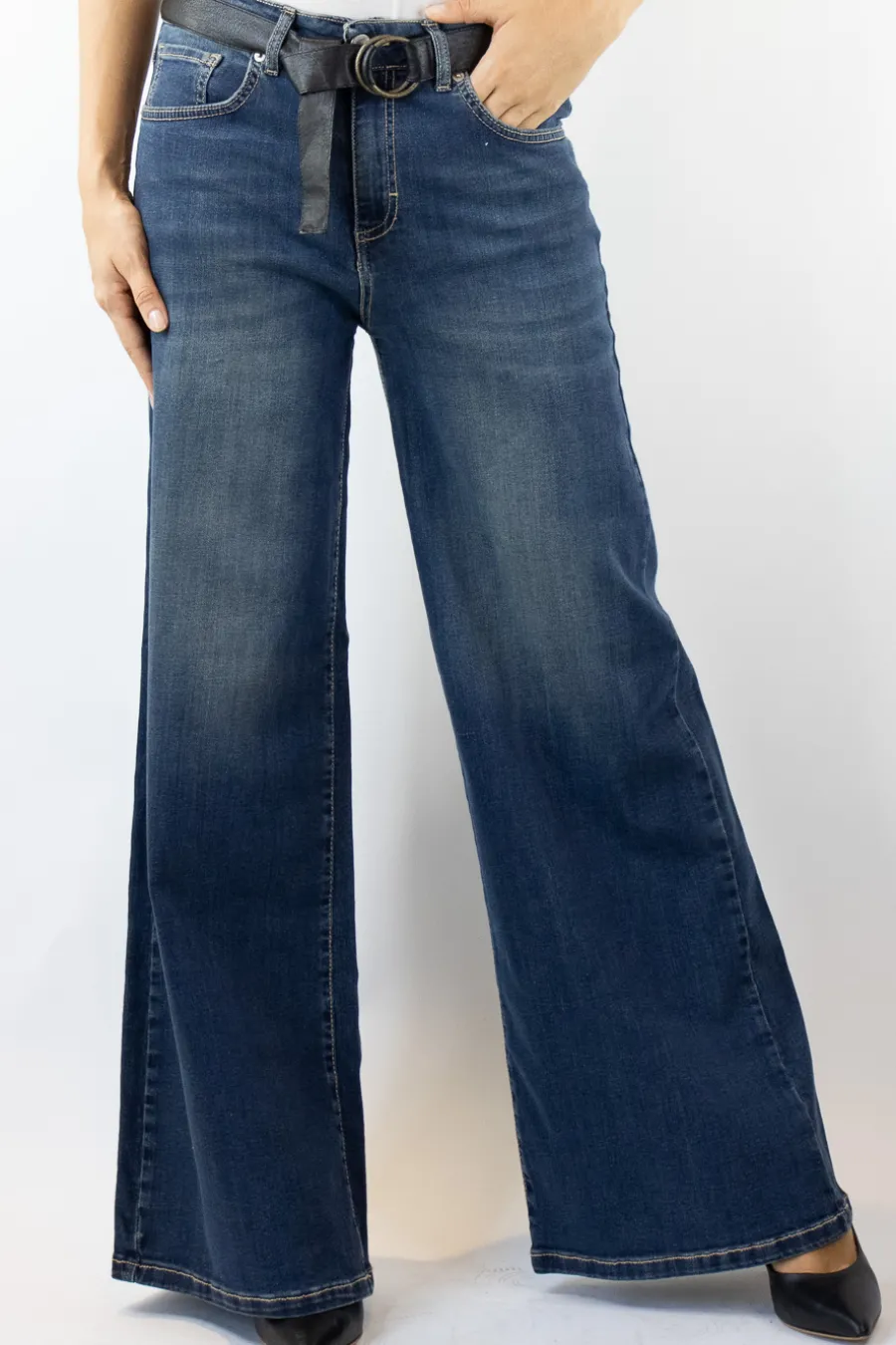 Zeroassoluto Jeans kam2 palazzo lavaggio medio- Jeans