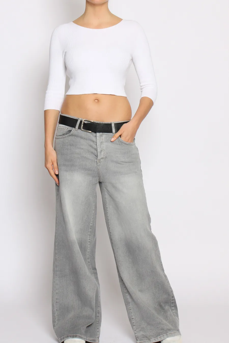 Zeroassoluto Jeans kami gamba ampia- Jeans