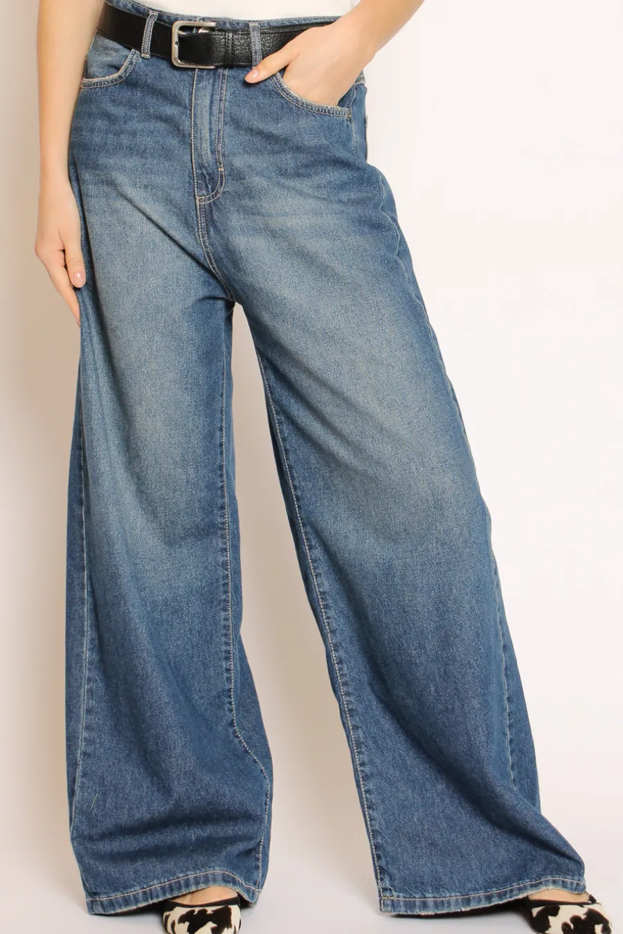 Tensione In Jeans palazzo superpocket- Jeans