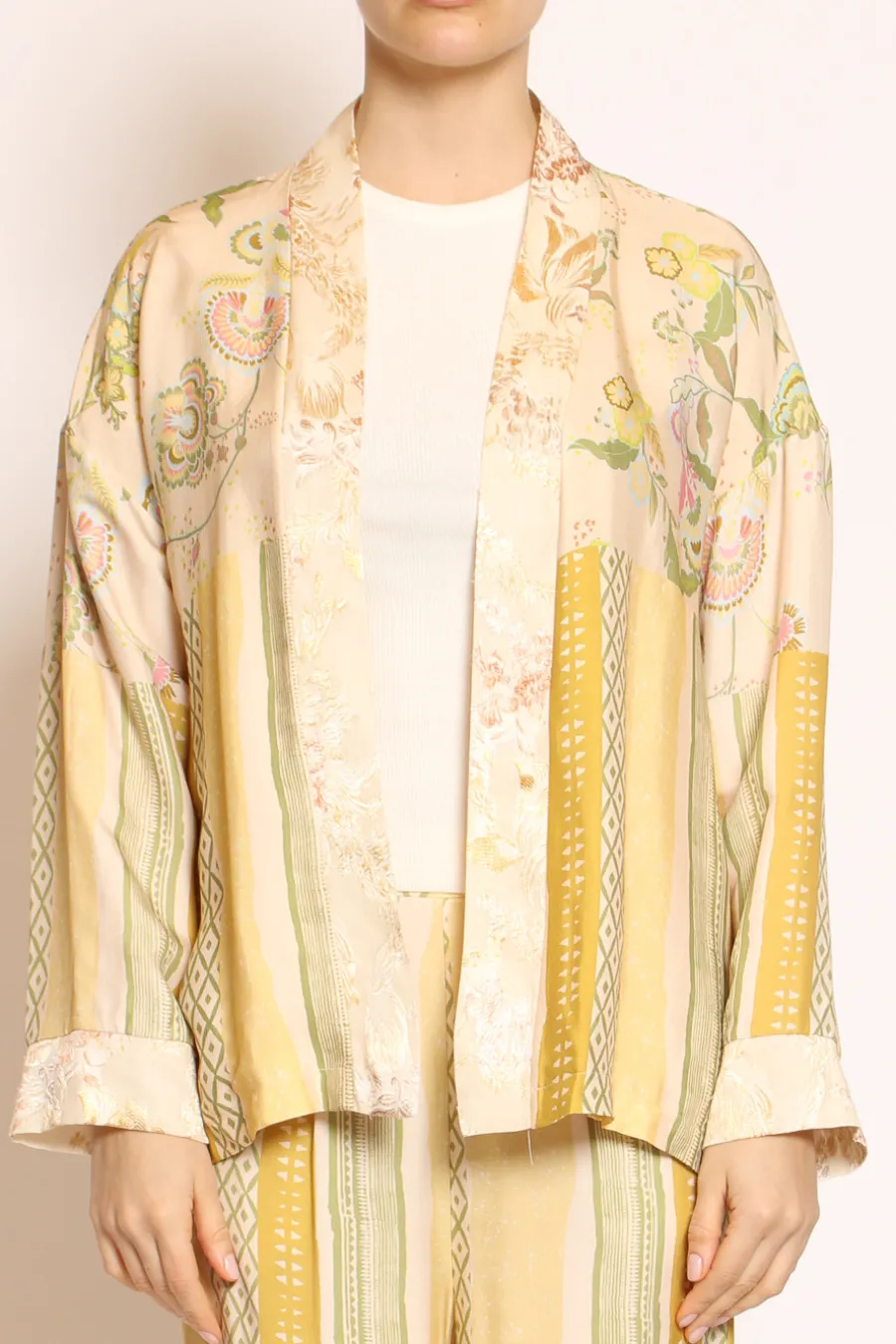 Wu'Side Kimono fantasia cipria/olio/rosa- Giacche | Capospalla