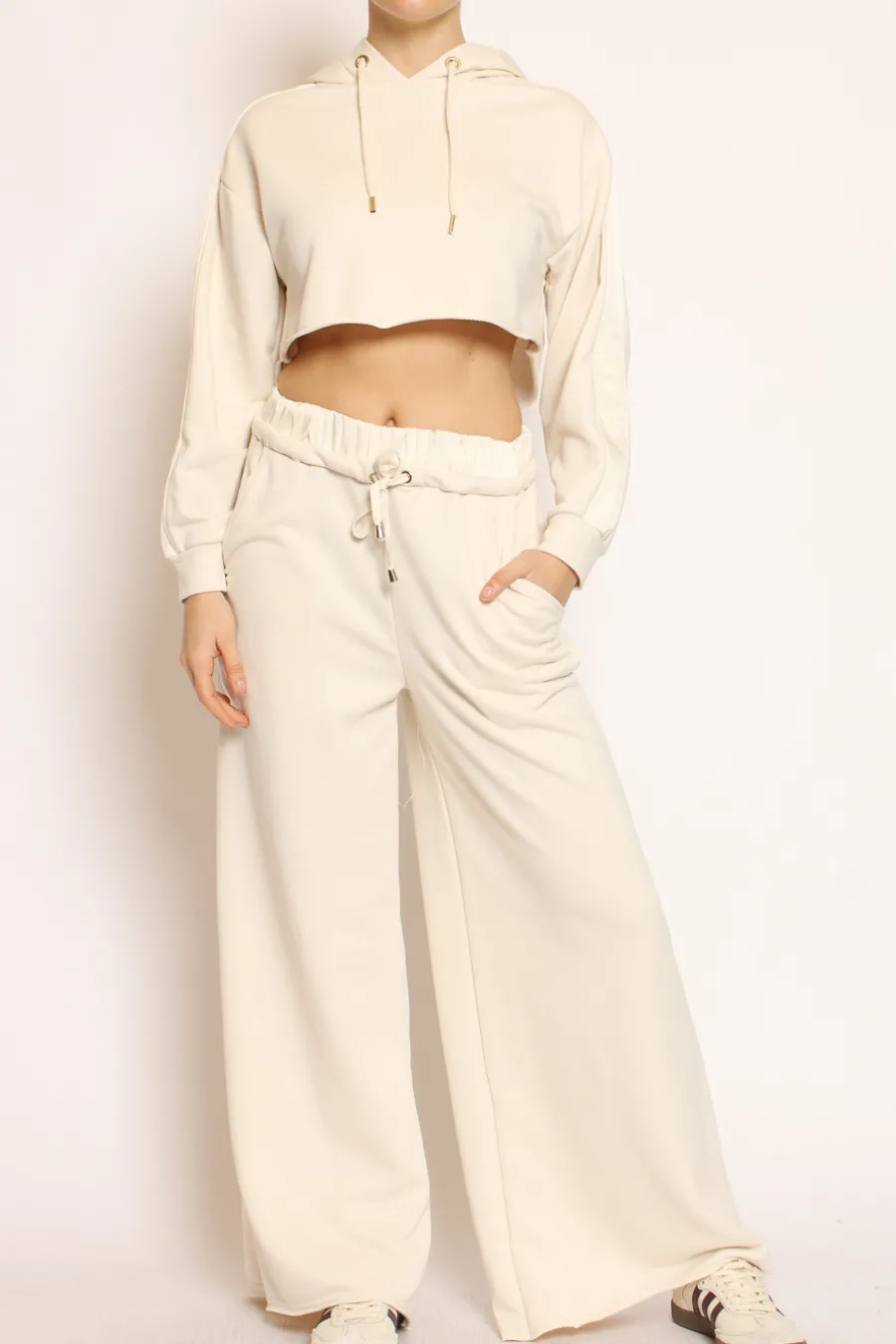 Have one Maglia crop cappuccio- Maglie | Felpe
