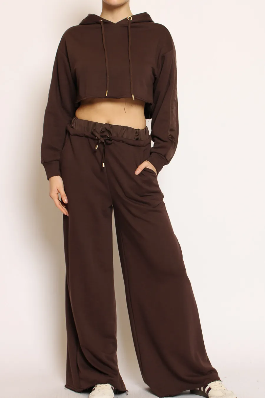 Have one Maglia crop cappuccio- Maglie | Felpe