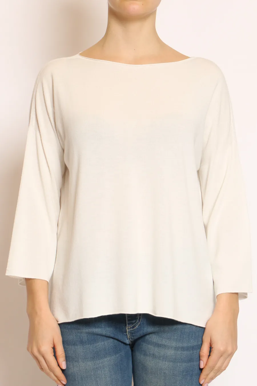 Kontatto Maglia scatola oversize off white- Maglie