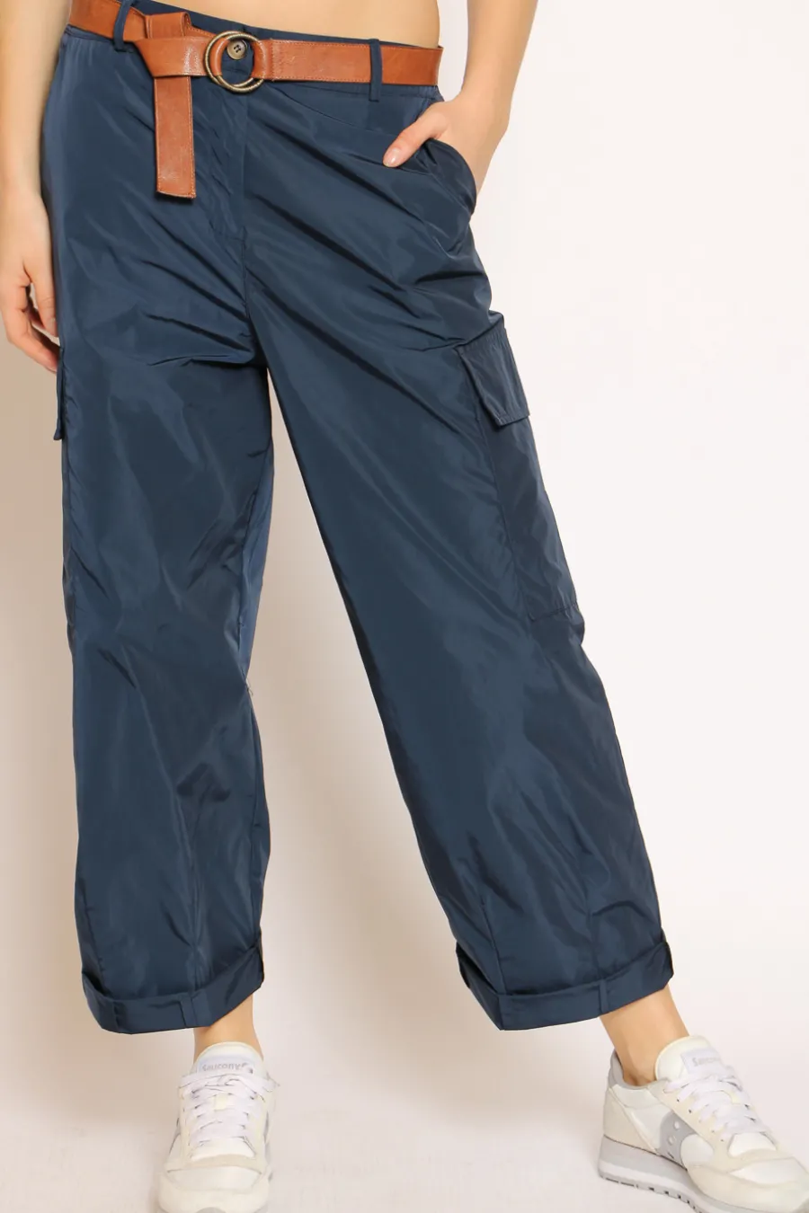 Zeroassoluto Pantalone cargo tessuto parachute- Pantaloni