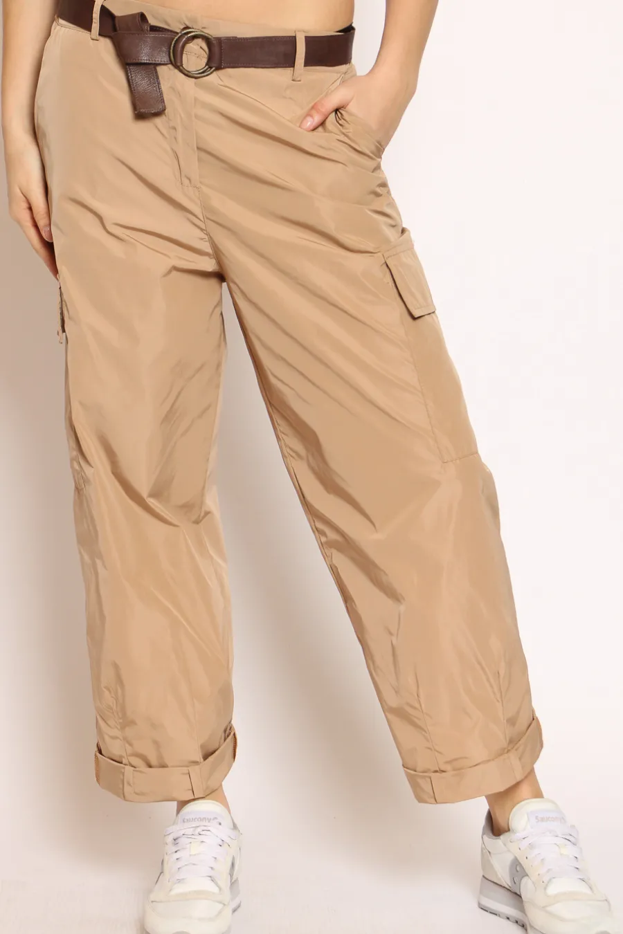 Zeroassoluto Pantalone cargo tessuto parachute- Pantaloni