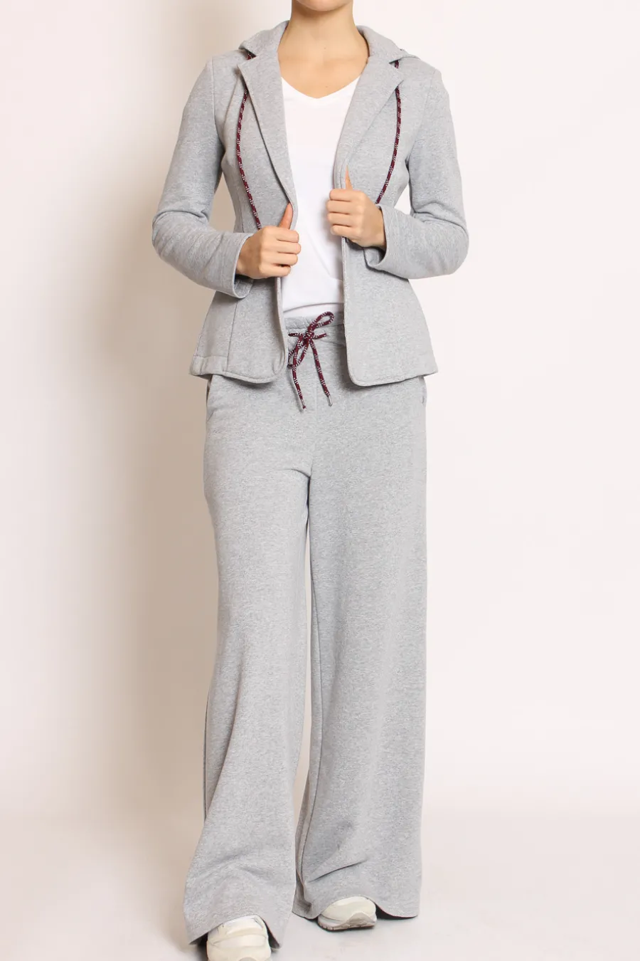 Tensione In Pantalone felpa c/coulisse grigio- Pantaloni