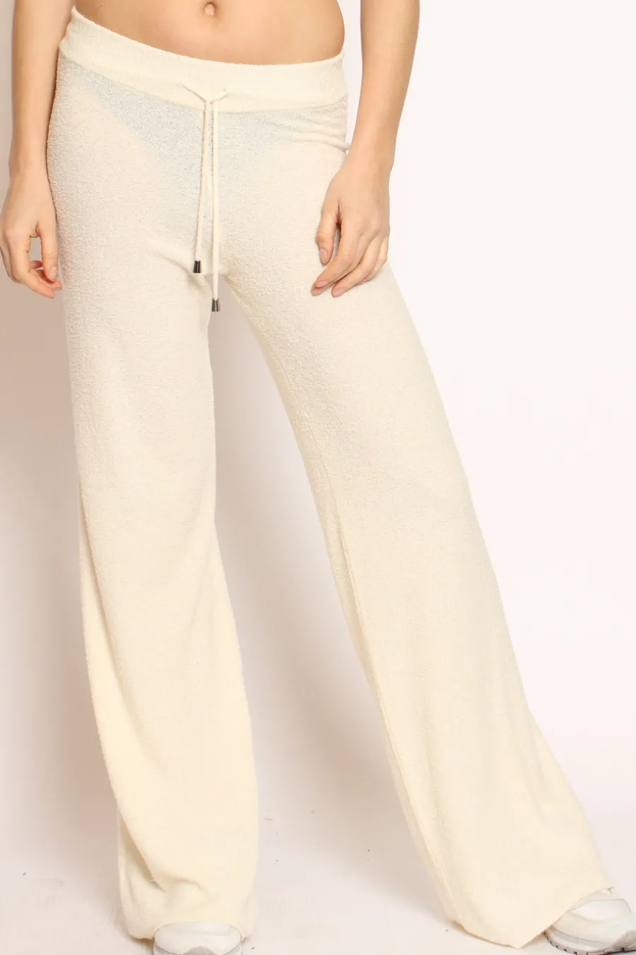 Kontatto Pantalone in bouclu00e8 elasticizzato con coulisse- Pantaloni