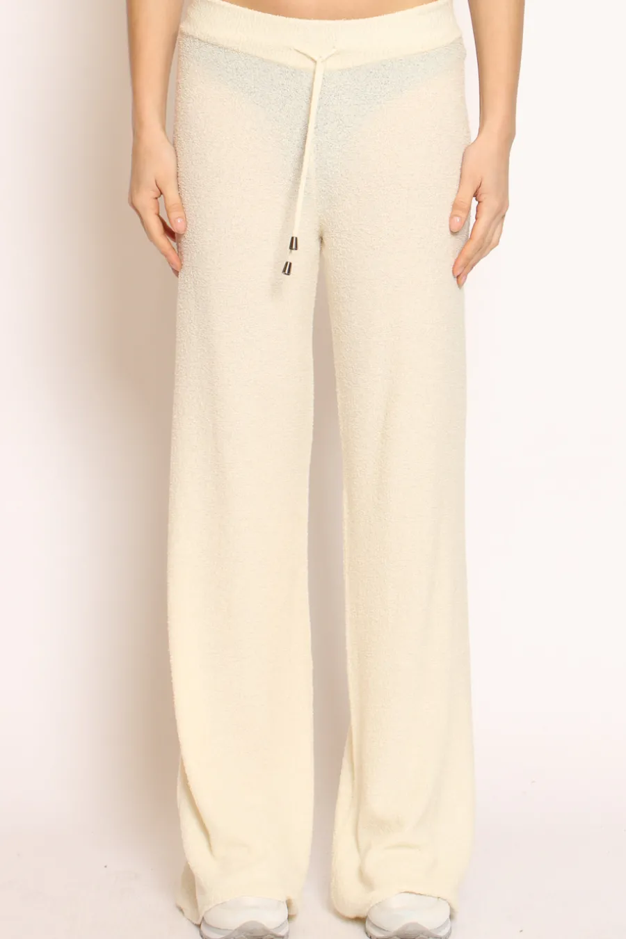 Kontatto Pantalone in bouclu00e8 elasticizzato con coulisse- Pantaloni