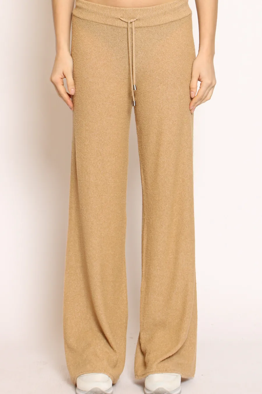 Kontatto Pantalone in bouclu00e8 elasticizzato con coulisse- Pantaloni