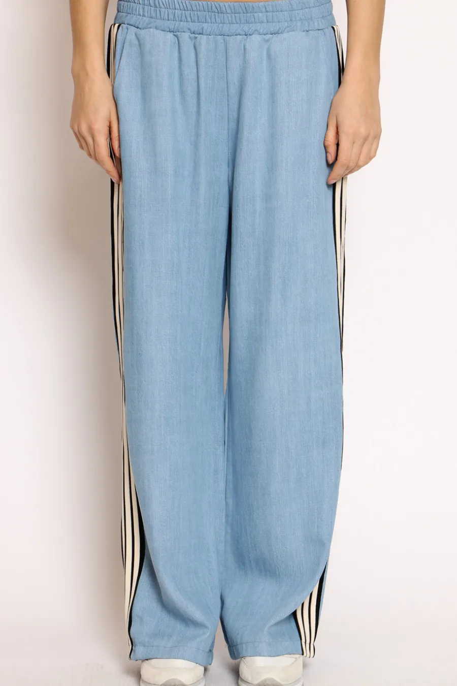 Zeroassoluto Pantalone LESLEY tela denim chambray denim- Pantaloni | Jeans