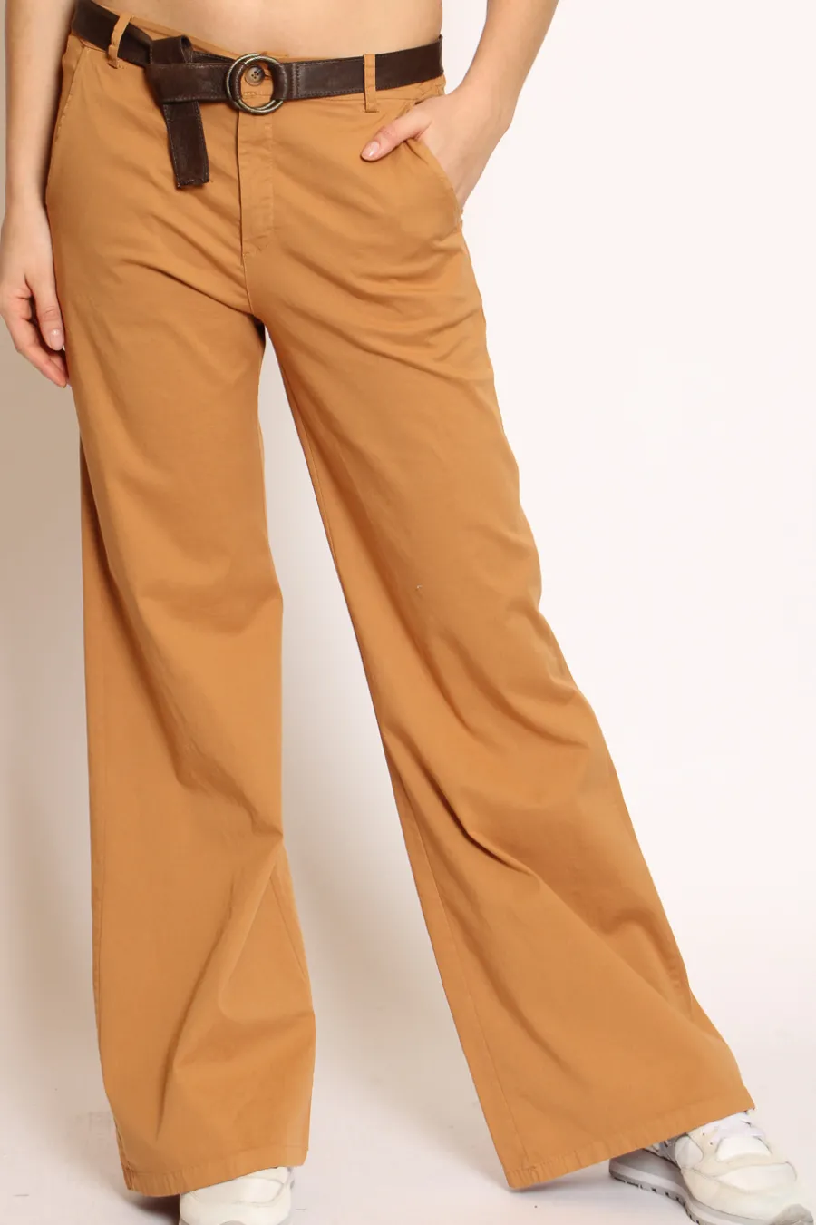 Zeroassoluto Pantalone lilly palazzo cotone elasticizzato- Pantaloni