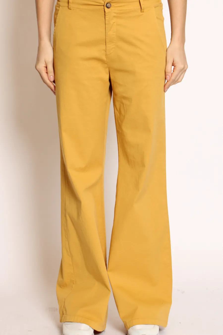 Zeroassoluto Pantalone lilly palazzo cotone elasticizzato- Pantaloni