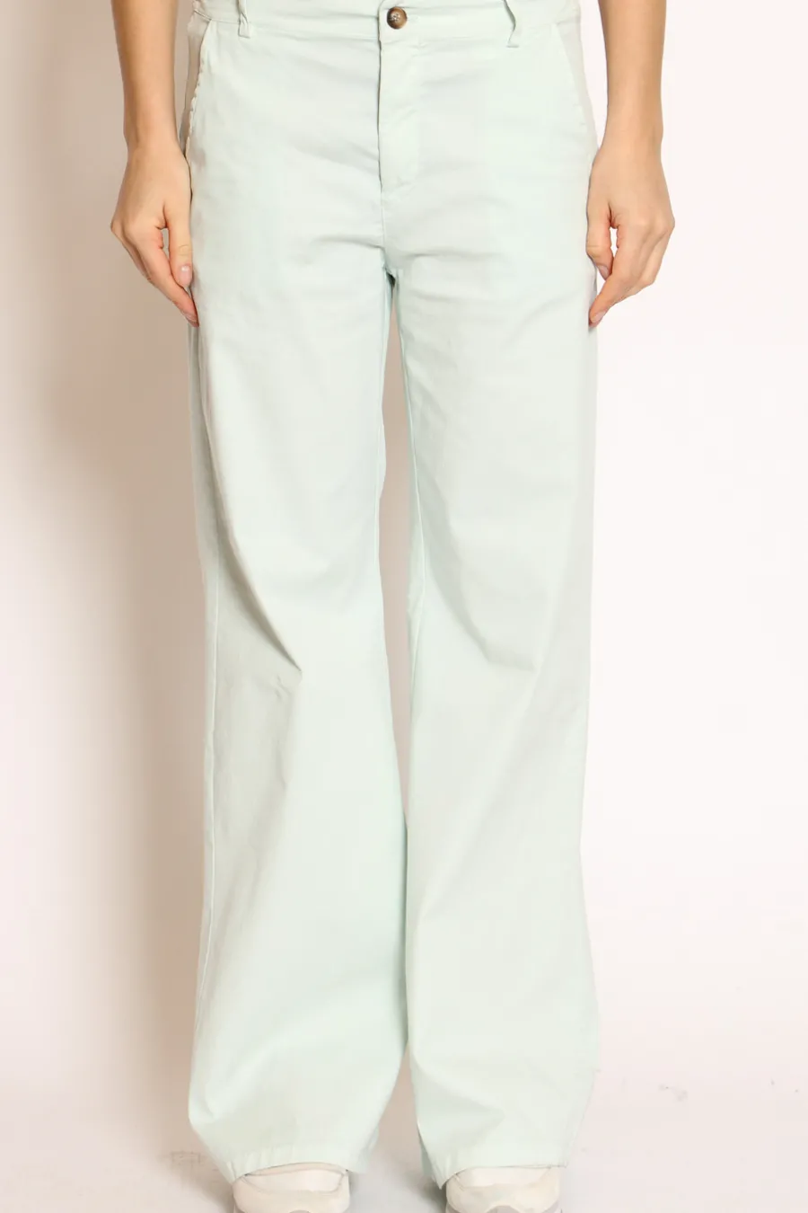 Zeroassoluto Pantalone lilly palazzo cotone elasticizzato- Pantaloni