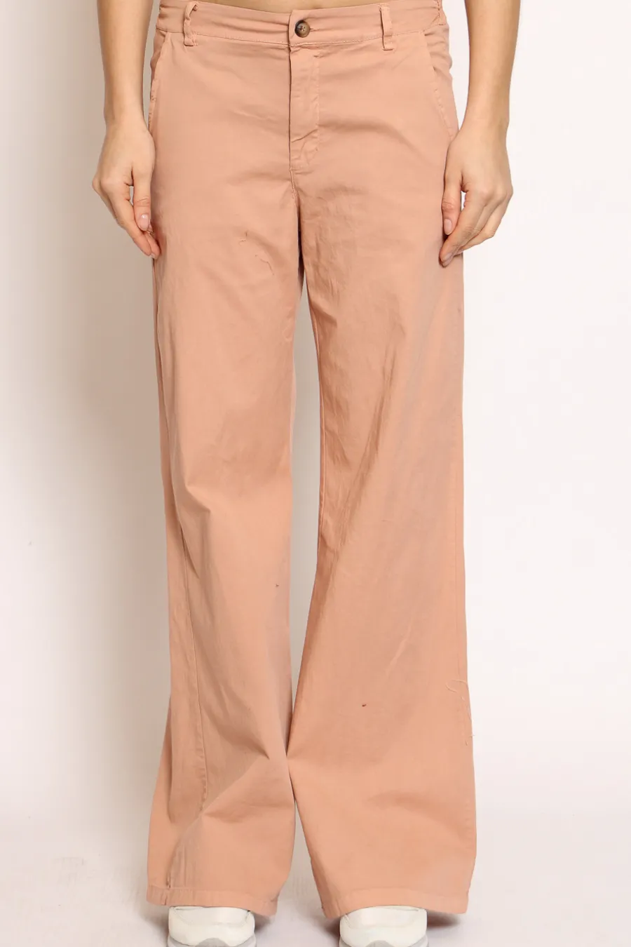 Zeroassoluto Pantalone LILLY palazzo cotone elasticizzato- Pantaloni