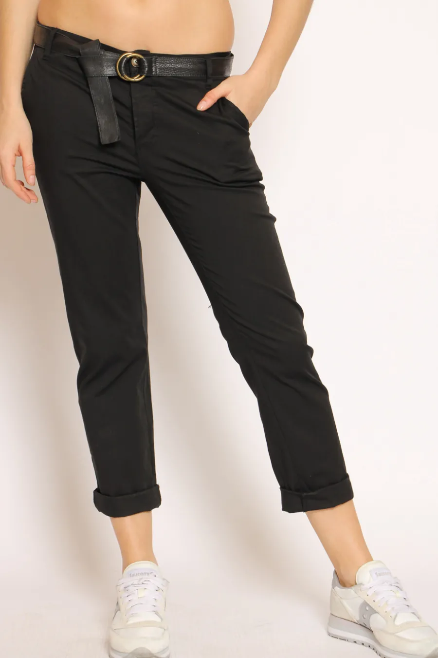 Zeroassoluto Pantalone LOIS chino cotone elasticizzato- Pantaloni