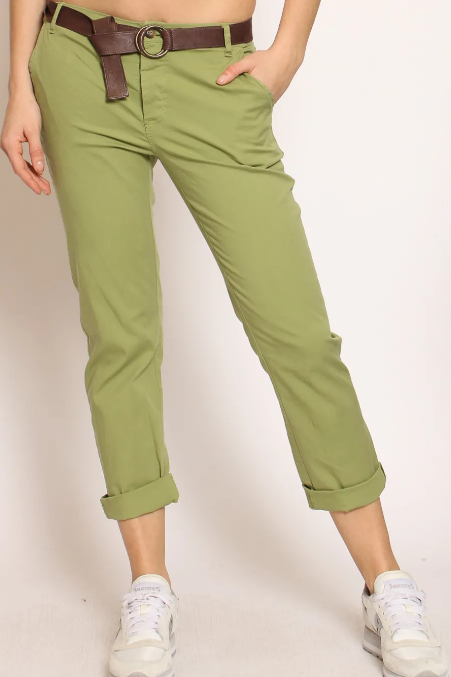 Zeroassoluto Pantalone LOIS chino cotone elasticizzato- Pantaloni