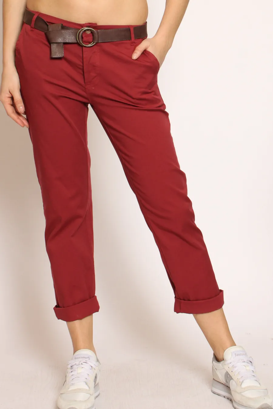 Zeroassoluto Pantalone LOIS chino cotone elasticizzato- Pantaloni