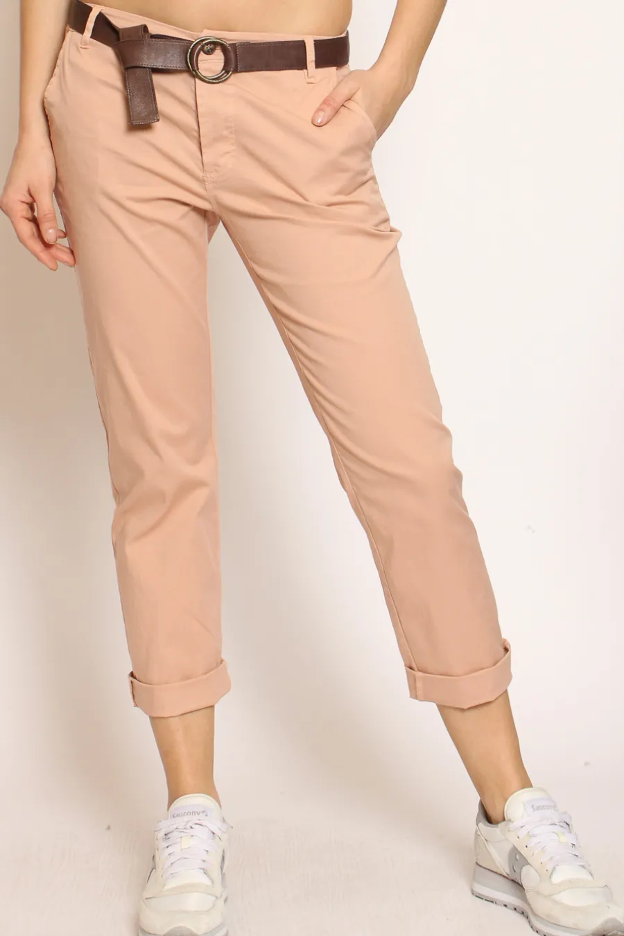 Zeroassoluto Pantalone LOIS chino cotone elasticizzato- Pantaloni