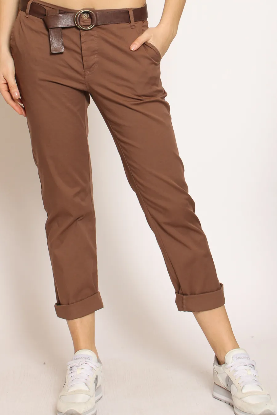 Zeroassoluto Pantalone LOIS chino cotone elasticizzato- Pantaloni