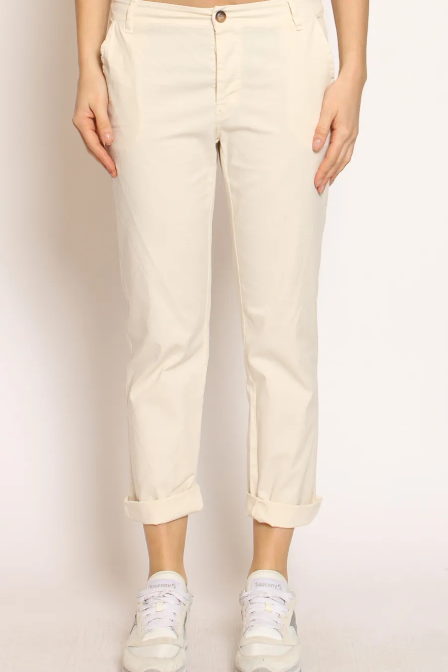 Zeroassoluto Pantalone LOIS chino cotone elasticizzato- Pantaloni