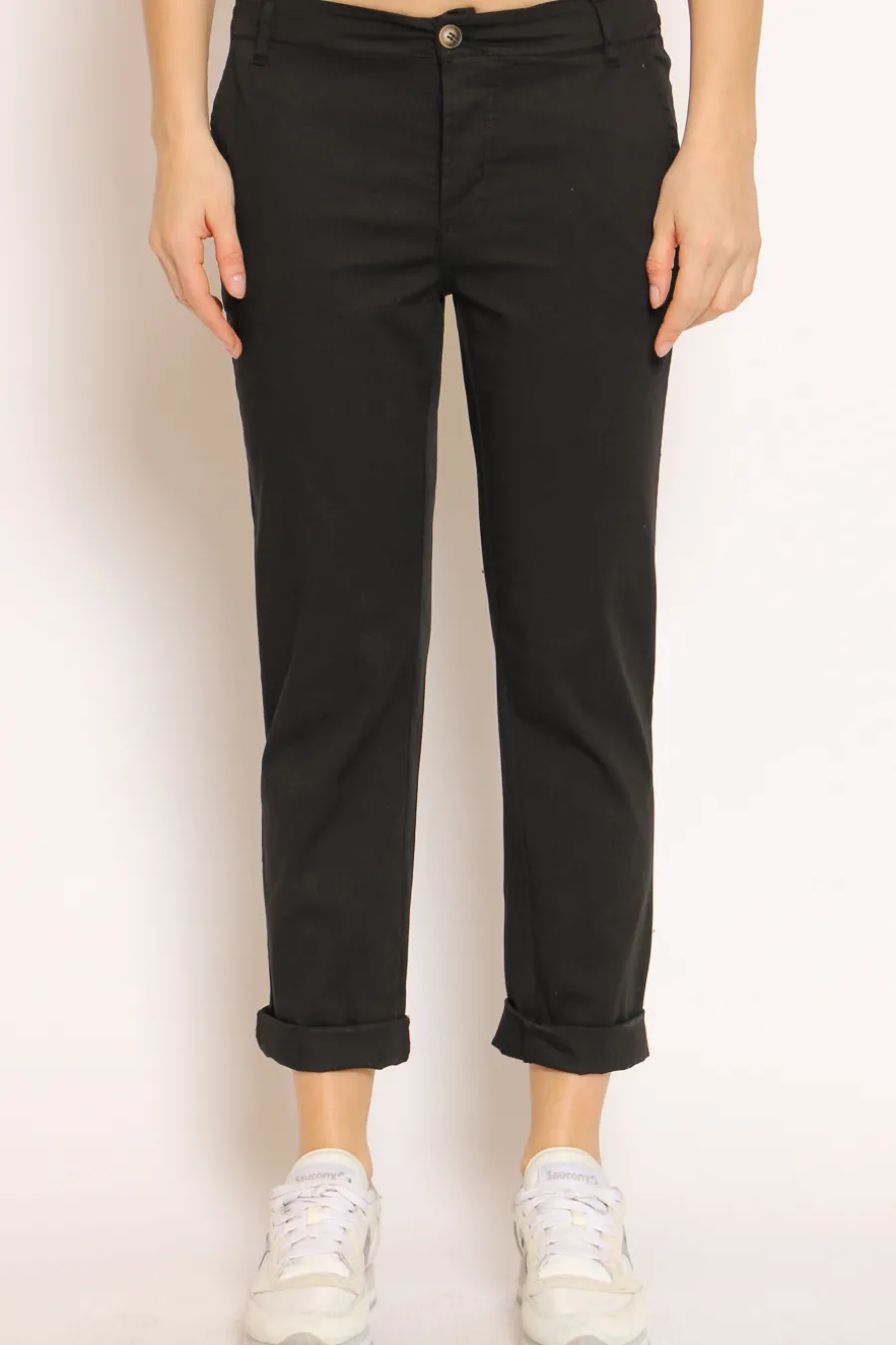 Zeroassoluto Pantalone LOIS chino cotone elasticizzato- Pantaloni